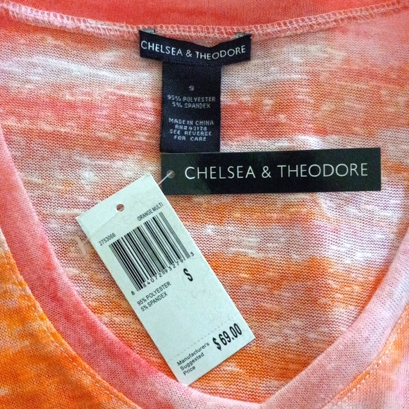 NWT Chelsea & Theodore Draped Sides Lightweight - Picture 4 of 5